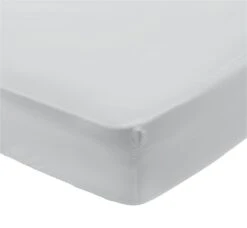 Habitat Egyptian Cotton 400TC Plain Grey Fitted Sheet-Single