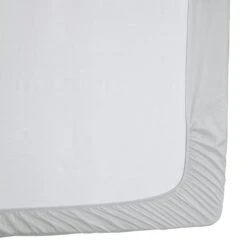 Habitat Egyptian Cotton 400TC Plain Grey Fitted Sheet-Single -Habitat 8377735 R Z002A