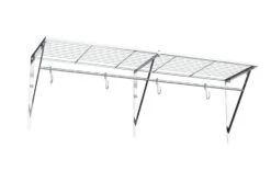 Habitat Chrome Wall Shelf With Hanging Bars -Habitat 8422381 R Z002A