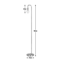 Habitat Rayner Industrial Floor Lamp - Black -Habitat 8438399 R Z020A