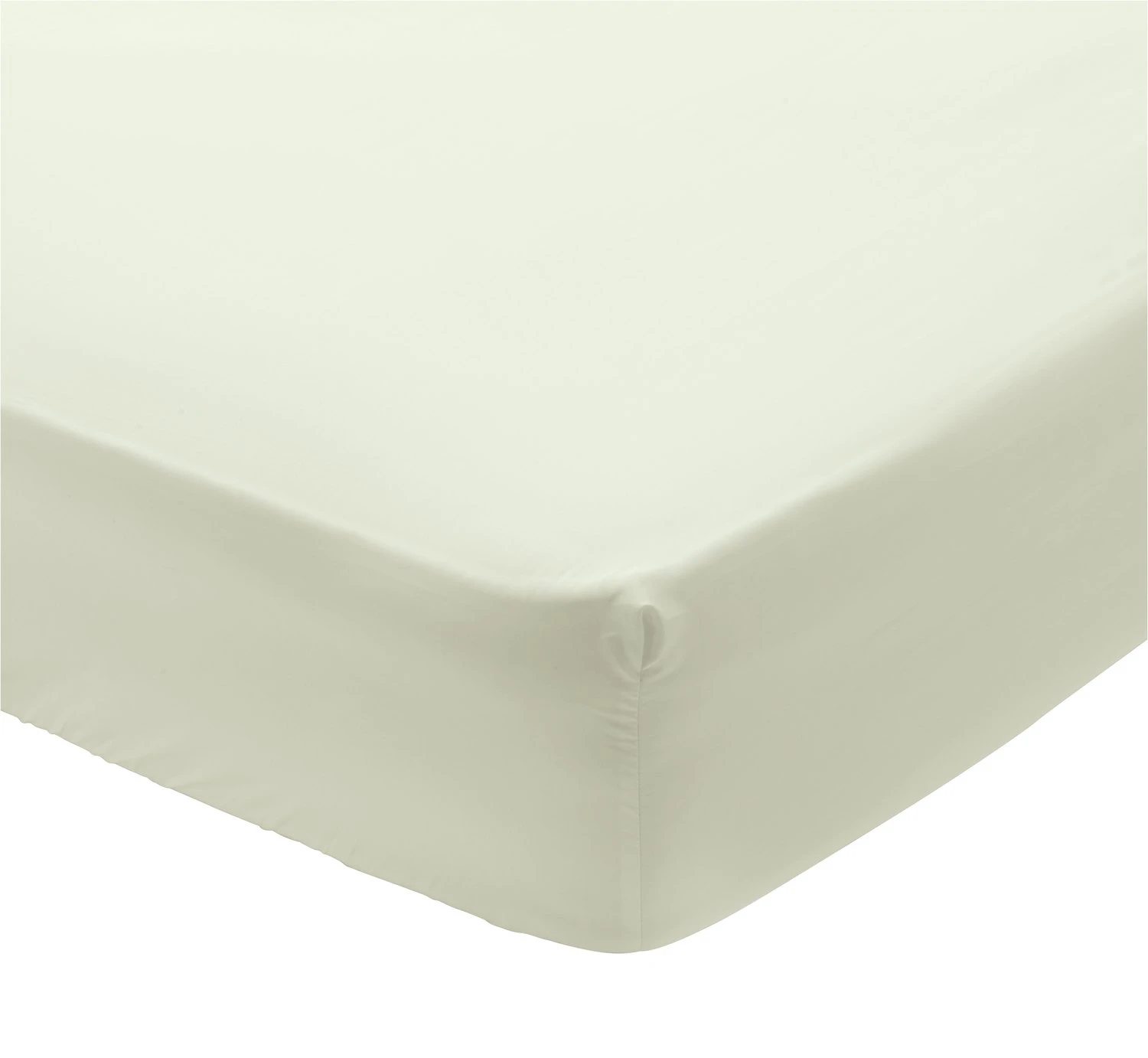 Habitat Egyptian Cotton 400TC Cream Fitted Sheet - Single 3 Habitat Egyptian Cotton 400TC Cream Fitted Sheet - Single