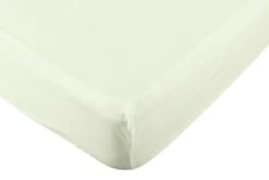 Habitat Pure Cotton 200TC Cream Fitted Sheet - Single
