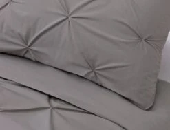 Habitat Hadley Pintuck Grey Bedding Set - Double -Habitat 8477611 R Z003A