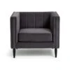 Habitat Vanessa Velvet Armchair - Grey