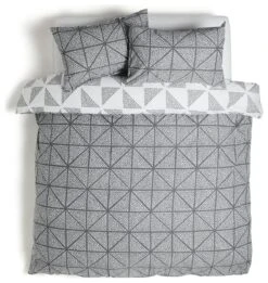 Habitat Stockholm Diamond Dash Grey Bedding Set - Single 12 Habitat Stockholm Diamond Dash Grey Bedding Set - Single -Habitat 8671022 R Z002A