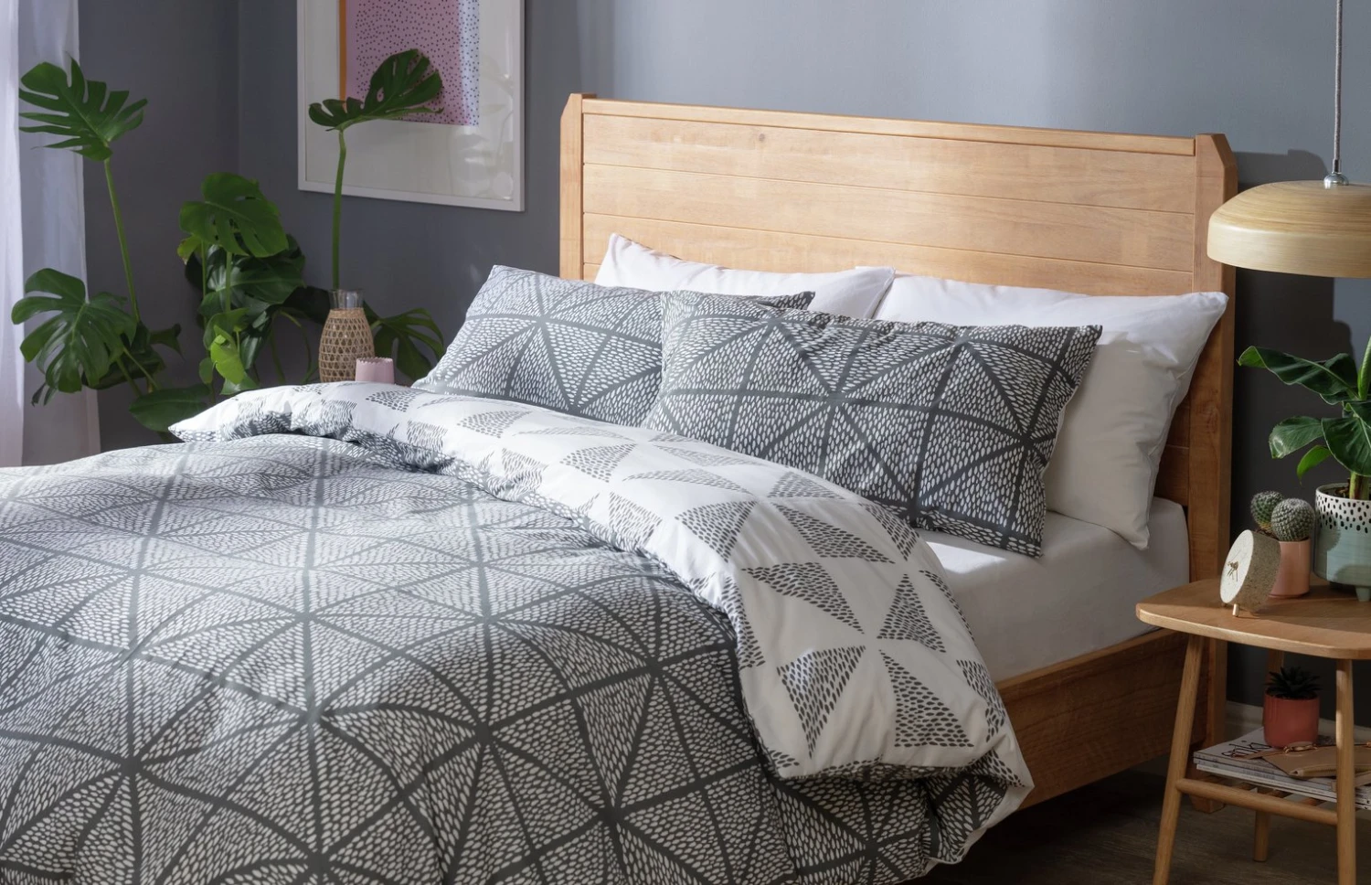 Habitat Stockholm Diamond Dash Grey Bedding Set - Single 8 Habitat Stockholm Diamond Dash Grey Bedding Set - Single - Image 6