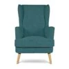 Habitat Callie Fabric Wingback Chair - Teal -Habitat 8724948 R Z001A