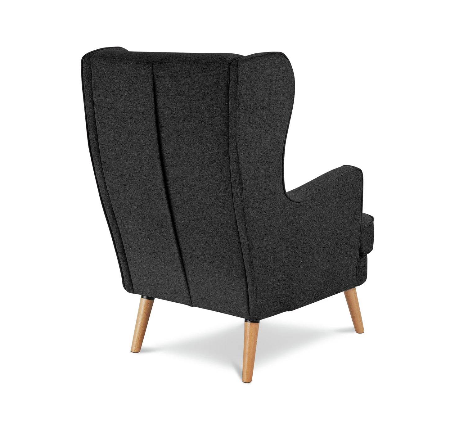 Habitat Callie Fabric Wingback Chair - Charcoal 8 Habitat Callie Fabric Wingback Chair - Charcoal - Image 6