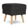 Habitat Callie Fabric Footstool - Charcoal -Habitat 8729723 R Z001A