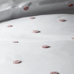 Habitat Tufted Spot Blush Pink Bedding Set - Single -Habitat 8741897 R Z004A