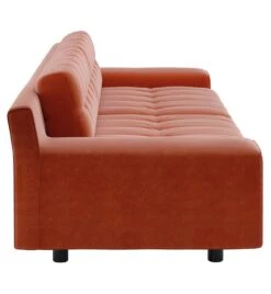 Habitat Hendricks Velvet 4 Seater Sofa - Orange 14 Habitat Hendricks Velvet 4 Seater Sofa - Orange -Habitat 8749909 R Z004A