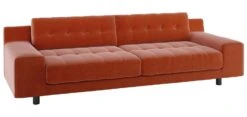 Habitat Hendricks Velvet 4 Seater Sofa - Orange 15 Habitat Hendricks Velvet 4 Seater Sofa - Orange -Habitat 8749909 R Z008A