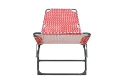 Habitat Folding Metal Sun Lounger - Geo Orange -Habitat 8769594 R Z006A
