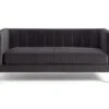 Habitat Vanessa Velvet 3 Seater Sofa - Grey