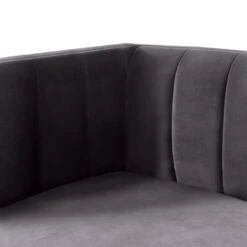 Habitat Vanessa Velvet 3 Seater Sofa - Grey -Habitat 8771018 R Z007A