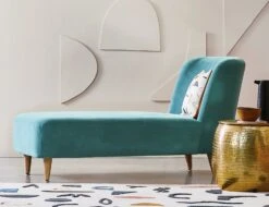 Habitat Daisy Velvet Corner Chaise Sofa - Grey -Habitat 8774187 R Z002C