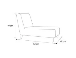 Habitat Daisy Velvet Corner Chaise Sofa - Grey -Habitat 8774187 R Z020A