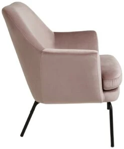 Habitat Celine Velvet Accent Chair - Pink -Habitat 8809708 R Z002A