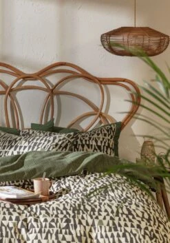 Habitat Asri Rattan Headboard - Double -Habitat 8837598 R Z019A