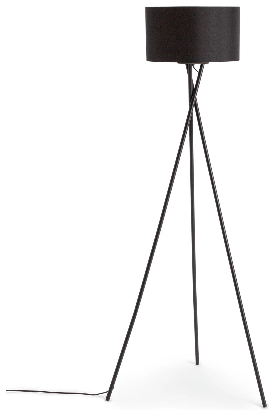 Habitat Matt Tripod Floor Lamp - Black 4 Habitat Matt Tripod Floor Lamp - Black - Image 2