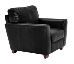 Habitat Milford Leather Chair - Black 12 Habitat Milford Leather Chair - Black -Habitat 8841773 R Z004A