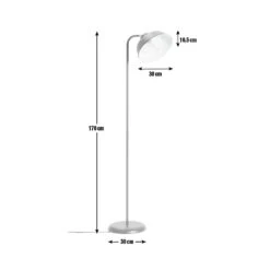 Habitat Benson Floor Lamp - Blue -Habitat 8846761 R Z001E