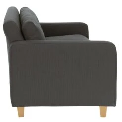 Habitat Chester Fabric Cuddle Chair - Light Feet - Charcoal 13 Habitat Chester Fabric Cuddle Chair - Light Feet - Charcoal -Habitat 8847492 R Z004A