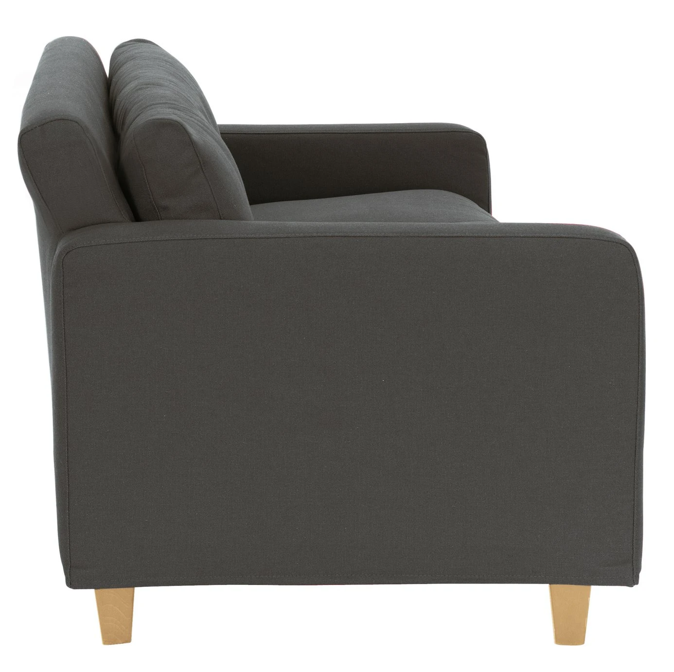 Habitat Chester Fabric Cuddle Chair - Light Feet - Charcoal 7 Habitat Chester Fabric Cuddle Chair - Light Feet - Charcoal - Image 5