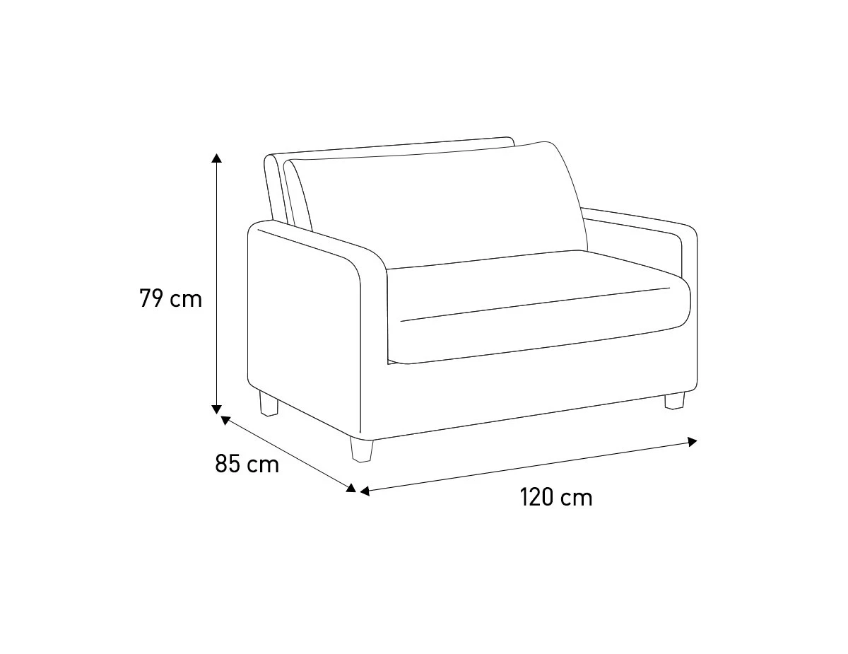 Habitat Chester Fabric Cuddle Chair - Light Feet - Charcoal 9 Habitat Chester Fabric Cuddle Chair - Light Feet - Charcoal - Image 7