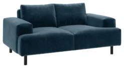 Habitat Julien Velvet 2 Seater Sofa - Navy Blue 11 Habitat Julien Velvet 2 Seater Sofa - Navy Blue -Habitat 8863524 R Z002A