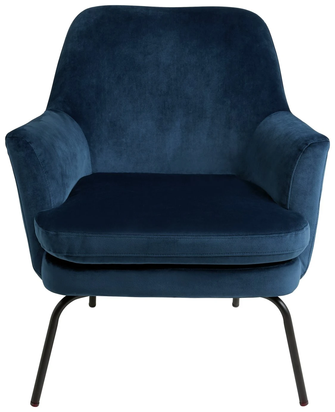 Habitat Celine Velvet Accent Chair - Blue 3 Habitat Celine Velvet Accent Chair - Blue