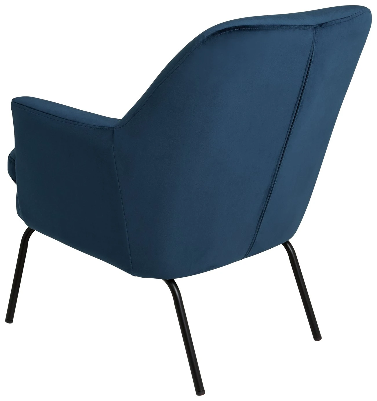 Habitat Celine Velvet Accent Chair - Blue 7 Habitat Celine Velvet Accent Chair - Blue - Image 5