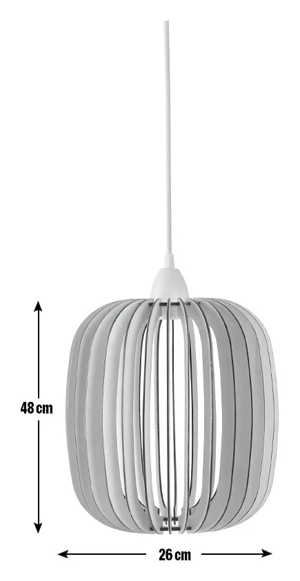 Habitat Achille Wooden Pendant Light - Natural 4 Habitat Achille Wooden Pendant Light - Natural - Image 2