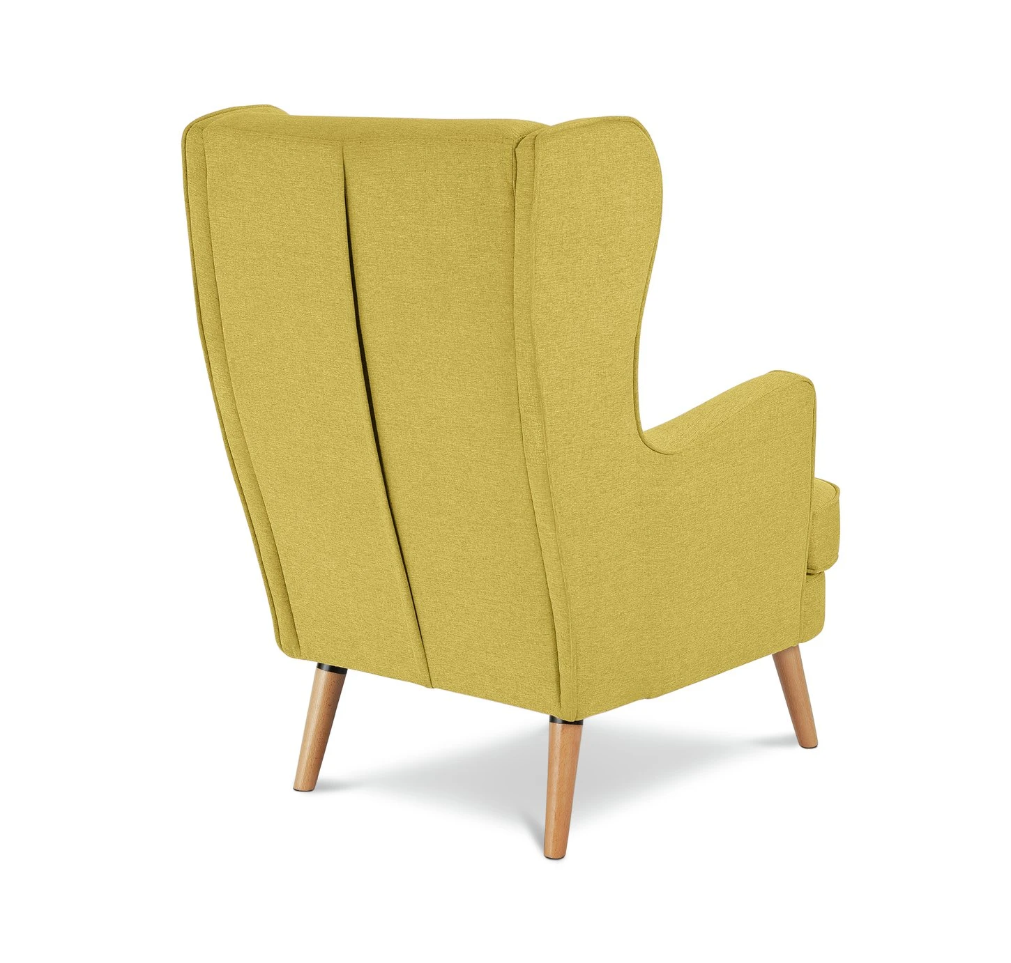 Habitat Callie Fabric Wingback Chair - Mustard 8 Habitat Callie Fabric Wingback Chair - Mustard - Image 6