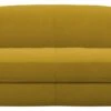 Habitat Layla Velvet 3 Seater Sofa - Yellow -Habitat 8889797 R Z001A