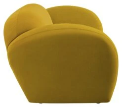 Habitat Layla Velvet 3 Seater Sofa - Yellow -Habitat 8889797 R Z004A