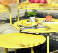 Habitat Ipanema 4 Seater Metal Garden Sofa Set - Yellow -Habitat 8893549 R Z003C