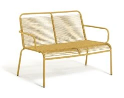 Habitat Ipanema 4 Seater Metal Garden Sofa Set - Yellow -Habitat 8893549 R Z004A