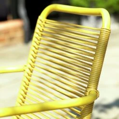 Habitat Ipanema 4 Seater Metal Garden Sofa Set - Yellow -Habitat 8893549 R Z010C