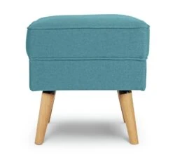 Habitat Callie Fabric Footstool - Teal -Habitat 8905327 R Z003A