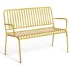 Habitat Indu 2 Seater Metal Bench - Yellow 1 Habitat Indu 2 Seater Metal Bench - Yellow -Habitat 8906474 R Z001A