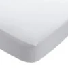 Habitat Stonewashed Plain White Flat Sheet - Single -Habitat 8912042 R Z001A