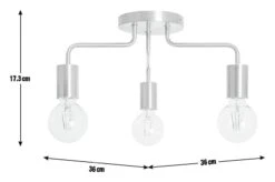 Habitat Rayner Steel LED Flush Ceiling Light - Rosegold -Habitat 8927226 R E001