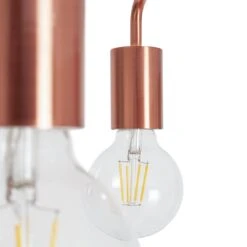 Habitat Rayner Steel LED Flush Ceiling Light - Rosegold -Habitat 8927226 R Z002A