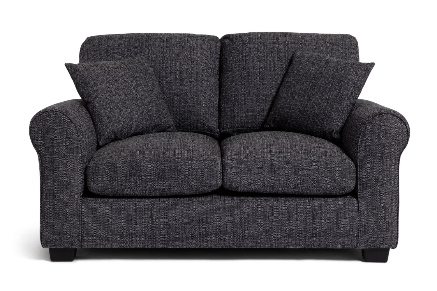 Habitat Lisbon Fabric 2 Seater Sofa - Charcoal 3 Habitat Lisbon Fabric 2 Seater Sofa - Charcoal