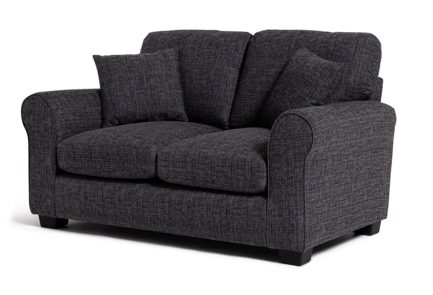 Habitat Lisbon Fabric 2 Seater Sofa - Charcoal 7 Habitat Lisbon Fabric 2 Seater Sofa - Charcoal - Image 5