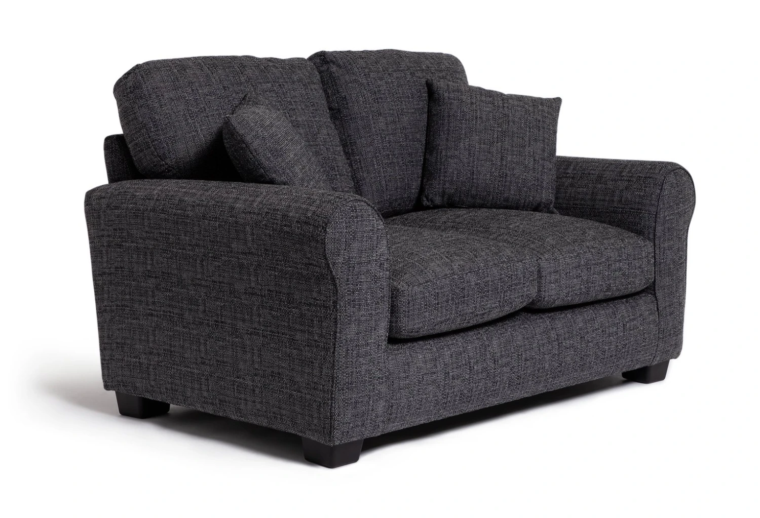 Habitat Lisbon Fabric 2 Seater Sofa - Charcoal 9 Habitat Lisbon Fabric 2 Seater Sofa - Charcoal - Image 7