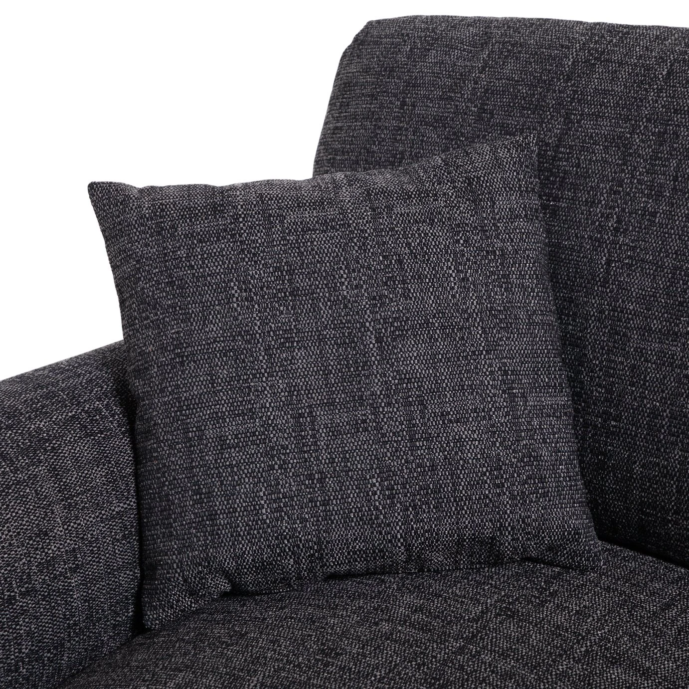 Habitat Lisbon Fabric 2 Seater Sofa - Charcoal 11 Habitat Lisbon Fabric 2 Seater Sofa - Charcoal - Image 9