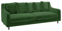 Habitat Swift Velvet 3 Seater Sofa - Moss Green -Habitat 8957870 R Z006A