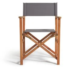 Habitat Folding Wooden Director Chair - Charcoal -Habitat 8960128 R Z002A